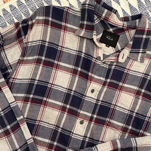 Rails Blue and Red Plaid Casual Shirt